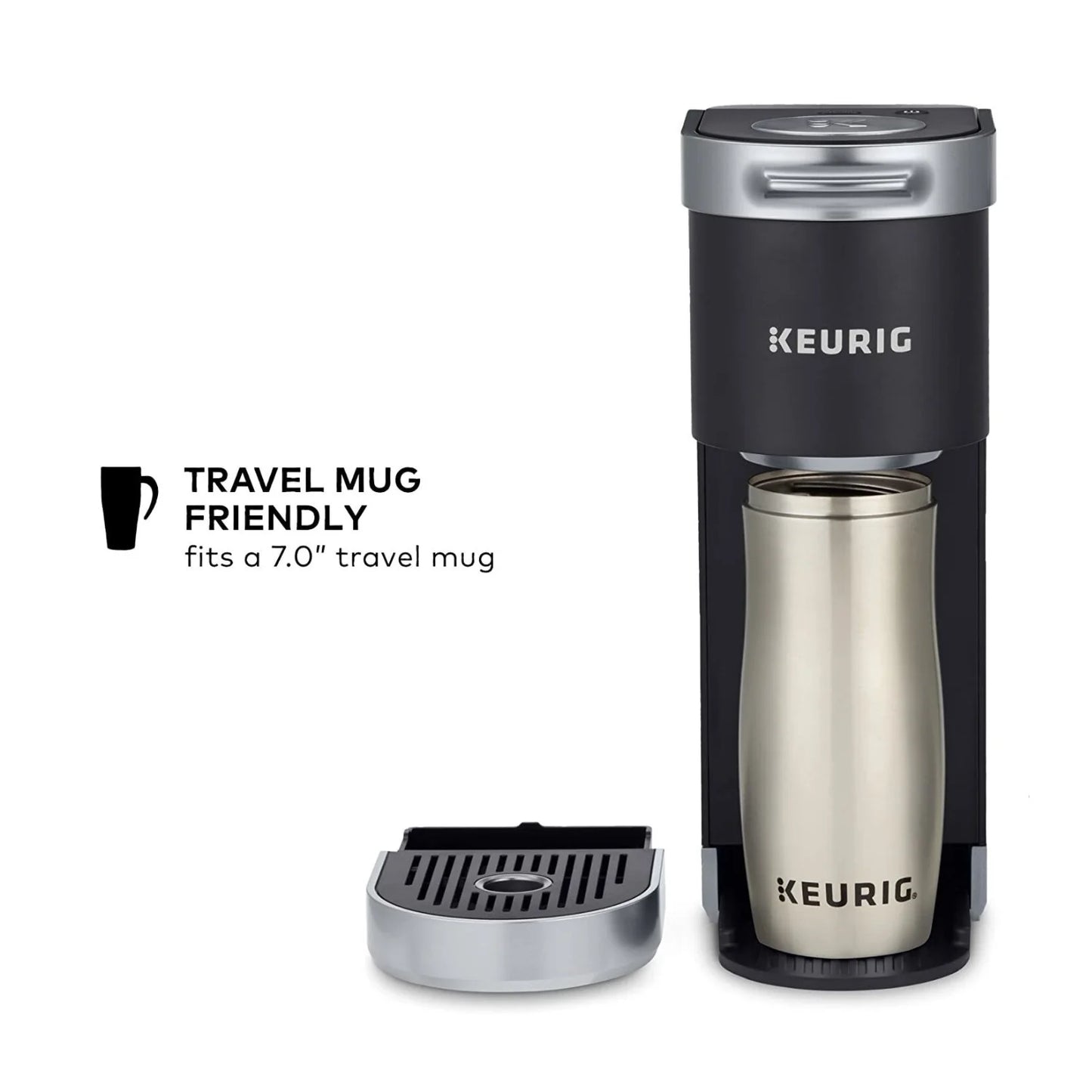 K-Mini Plus Compact Single Serve Coffee Maker – Black, Includes Accessories