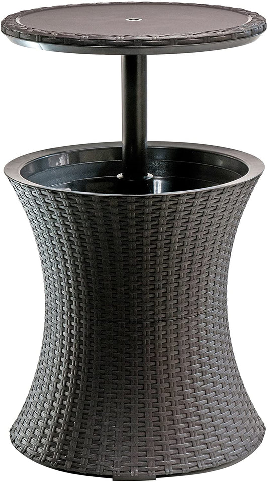 Pacific Cool Bar – Multi-Use Patio Side Table with Built-In Cooler (7.5 Gal), Ideal for Outdoor Entertaining