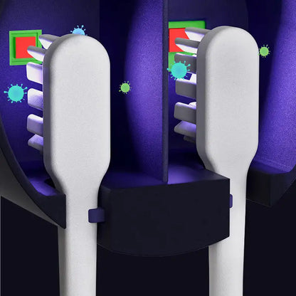 All-in-One UV Toothbrush Sanitizer – Holder & Toothpaste Accessories for Home or Travel