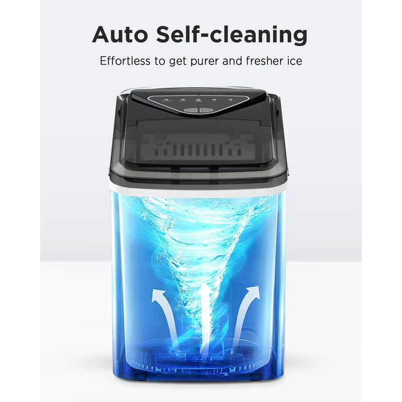 Bullet Ice Maker – 26 Lb. Daily Production with Self-Cleaning Function