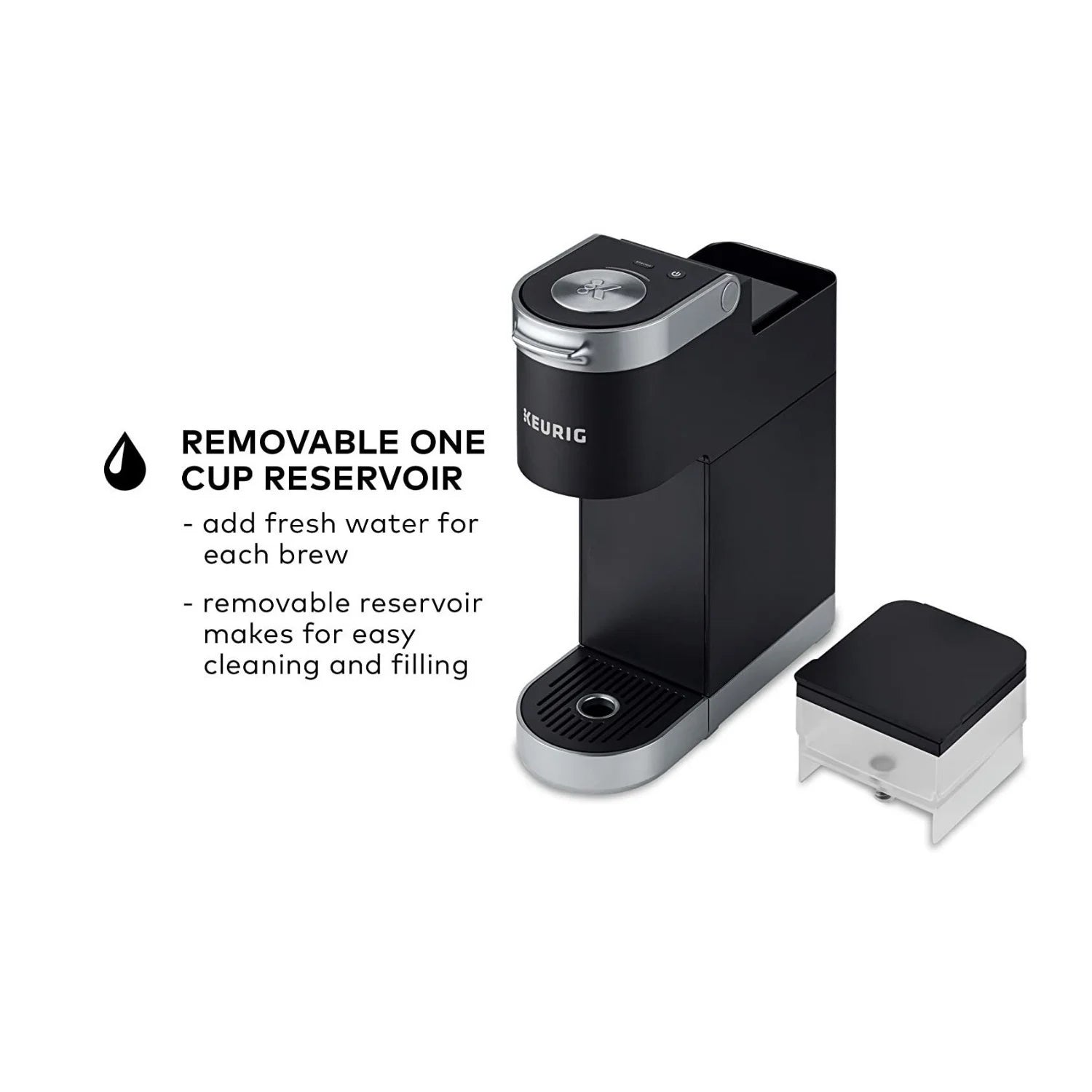 K-Mini Plus Compact Single Serve Coffee Maker – Black, Includes Accessories