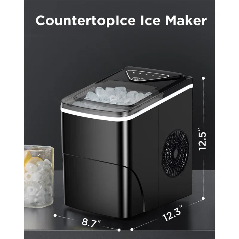 Bullet Ice Maker – 26 Lb. Daily Production with Self-Cleaning Function