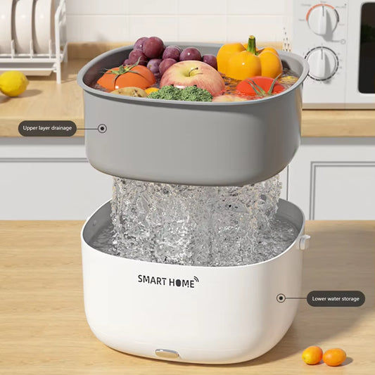 Ultrasonic Food Cleaner – Vegetable & Fruit Washing Machine for Pesticide and Dirt Removal