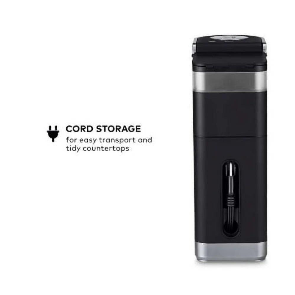 K-Mini Plus Compact Single Serve Coffee Maker – Black, Includes Accessories