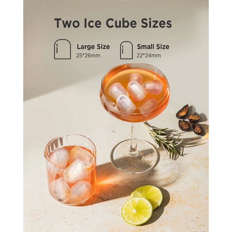 Bullet Ice Maker – 26 Lb. Daily Production with Self-Cleaning Function